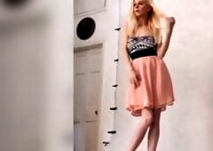 BTS DWatts-Posing In Cute Pink Costume Pt 1