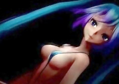 MMD Miku Micro bikini FireWorks R18+ 4k