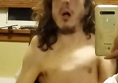 Tugging Off In Front My Mirror