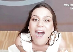 PremiumBukkake - Bella Rico swallows 62 massive mouthful cumshots