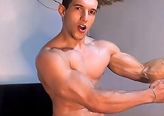 Aesthetic, gay muscle man, perfect body