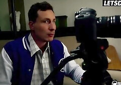 LETSDOEIT - Breasty Blondie Lia Louise Ravaged By Large Cock Pornstar In Her Newbie Twat