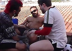 Threesome on the rooftop (COMPLETE IN RED)