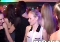 Sexy girls are at the party and getting to know guys in a very intimate way