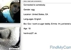 More testicle squeezing on webcam