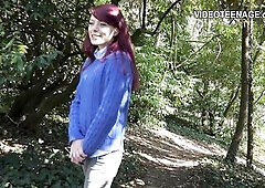 cute small eighteen year beauty does porn casting