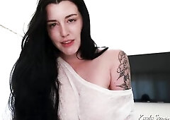 Your slutty girlfriend wakes u up so this babe can satisfy her physical needs. Her cunt is so soaked and is aching for u to cum unfathomable inside he