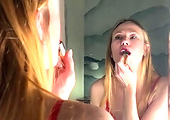 Blonde fetish babe fist her best friends gaping pussy