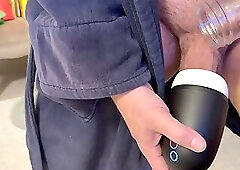 Second shot with new toy-cum as lube