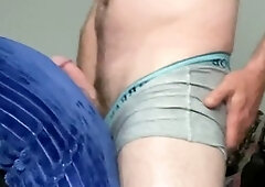 Close up, gay armpit licking, bubble butt boy