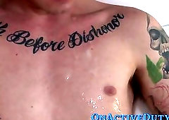 Rimmed soldier jizzes