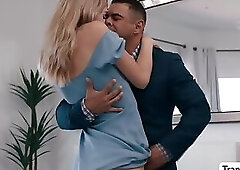 Stress shemale gets analed by boss to feel relieve