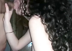Deep blowjob leads to hard pussy pounding for amateur teen