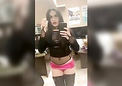 Chrissy Cocoabutter Showing off Body and Butt - Amateur T-Girl Drag Queen Dance