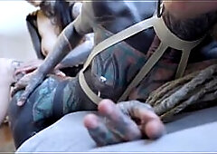 Burlesque Tattooed Minxs Large Bazookas Belt-on Screw