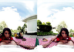 She Wants Picnic, I Give Her a Creampie - Virtual Real Porn