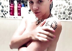 Skylar Calico Gets Juicy And Wild with Her Large Purple Sextoy In the Shower (full movie)