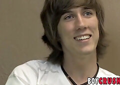 Wild punk youngster draining his meatpipe solo