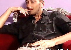 Skinny twink gets railed by two hot guys