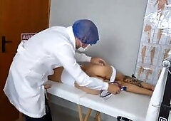 Brazilian teen gets her pussy and asshole fingered by gynecologist in 4k