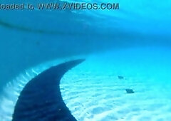 The brunette made a sweet ass to fuck with me in the pool Mr Matusalem