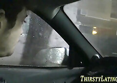 Brazilian guy barebacked after deepthroating