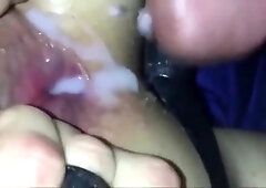 A slut being barebacked and creamed on 2