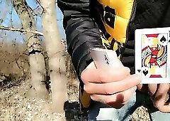 What Card I Will Take I Have to Do It with My Balls and Cock - Slap Squeeze Twitch