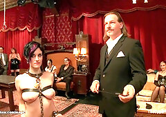 Titty slaves ravaged at bdsm party