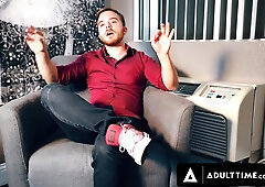 HETEROFLEXIBLE - FTM Luke Hudson Has His Cooter Engulfed & Assfucks Hairy man Micah Martinez With String-On