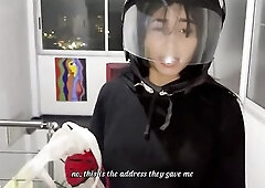 A delivery angel goes to the wrong address and ends up getting drilled by the wrong customer