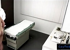 [GayMedic] Hairy Nerd rides doc cock on the exam table