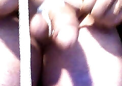 Bound cock stimulation