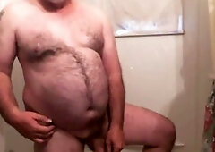 Gay daddy bear shower, daddy bear, hiden cam shower