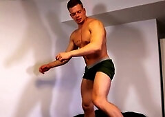 Gay blowjob, hand job, in english