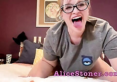 Giantess Dominant-Bitch tramples the little people as they run from her. See as they squirm all the way down her gullet, this babe controls 'em i