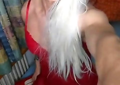 Crossdresser wanking