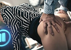 Slutty Blonde Gets Her Dream Interview Boss Freezes Time & Fucks Candidate - Cum In Cunt TRAILER