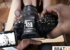 Split-Tongued Emo Cutie Swaps Silence for Her 1st Giant Ebony Shlong