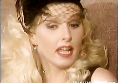 Golden Age Of Porn: Nikki Sinn and Barbara Doll into lesbo sex during the time that a dude jerks off on Barbara at the end