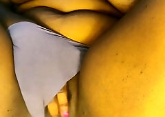 Playing In My Pussy With Panties On, With My Toy, Getting Wet