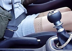 Piss in pantyhose in Public