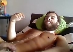 Amazing male in incredible handjob, fetish gay sex movie