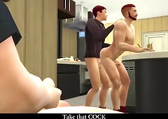 Son Dominates and fucks Dad then Pimps him out - Dirty Talk SIMs