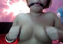 Romanian woman tied up