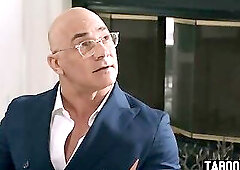 Skinny brunette Addison Vodka fucked a perv millionaire to solve a lawsuit