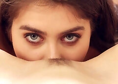 Lesbian lovers spending lazy afternoon eating pussy in bed together