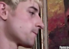 Hot Dad helps Twink Son