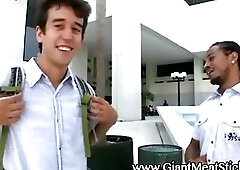 Twink loves big black cock