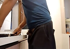 Horny old man in gay prison gets attention from a hung dude